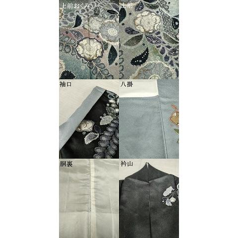 平和屋着物○訪問着 作家物 孝美 辻が花 舞花文 正絹 逸品 AABF3610ck