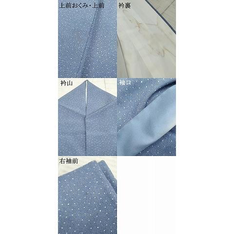 平和屋着物●洗える最高級着物　＜英＞はなぶさ謹製　江戸小紋　鮫小紋柄　AABF4208cs