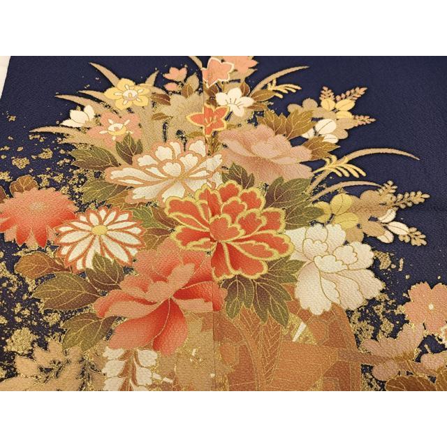 平和屋着物○豪華振袖 花車文 暈し染め 金彩 正絹 逸品 AABF4513ph
