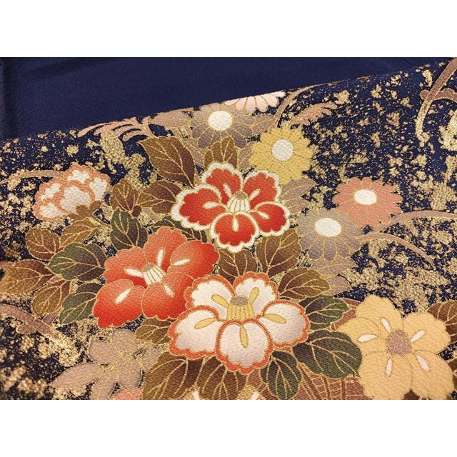 平和屋着物○豪華振袖 花車文 暈し染め 金彩 正絹 逸品 AABF4513ph