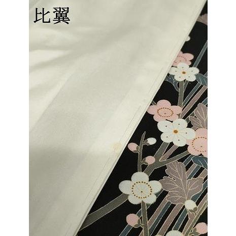 平和屋着物●豪華黒留袖　友禅　作家物　花松文　正絹　逸品　未使用　AABF5248cs 平和屋着物○豪華黒留袖 友禅 作家物 花松文 正絹 逸品 未使用