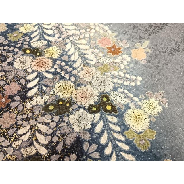 平和屋着物●吉乃一廉　幻の辻が花　訪問着　絞り　暈し染め　金彩　銀通し地　正絹　逸品　AABF5359ph 平和屋着物○吉乃一廉 幻の辻が花 訪問着 絞り 暈し染め 金彩 銀通し地