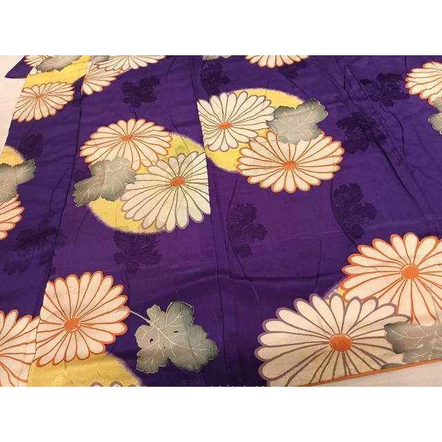 平和屋着物●アンティーク　大正ロマン　小紋　草花文　正絹　逸品　AABF5419fy 平和屋着物○アンティーク 大正ロマン 小紋 草花文 正絹 逸品