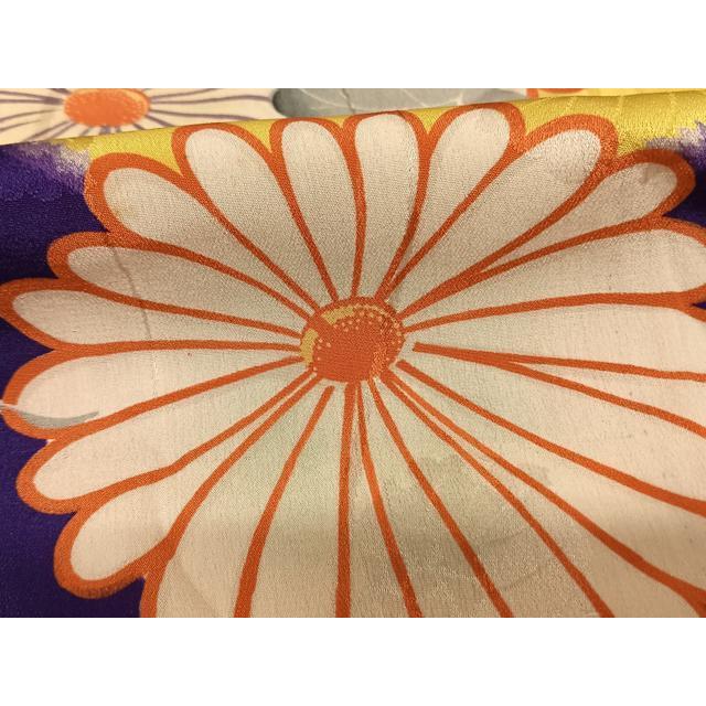 平和屋着物○アンティーク 大正ロマン 小紋 草花文 正絹 逸品