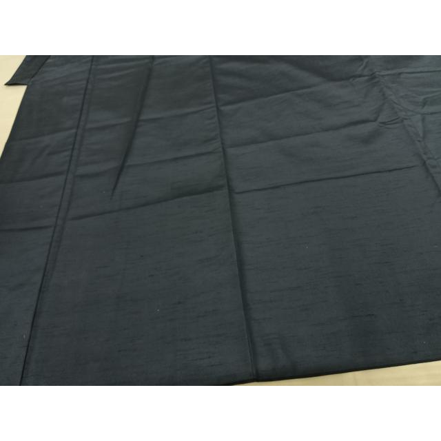 平和屋着物○男性 紬 紺瑠璃色 キングサイズ 正絹 逸品 AABF5426fy