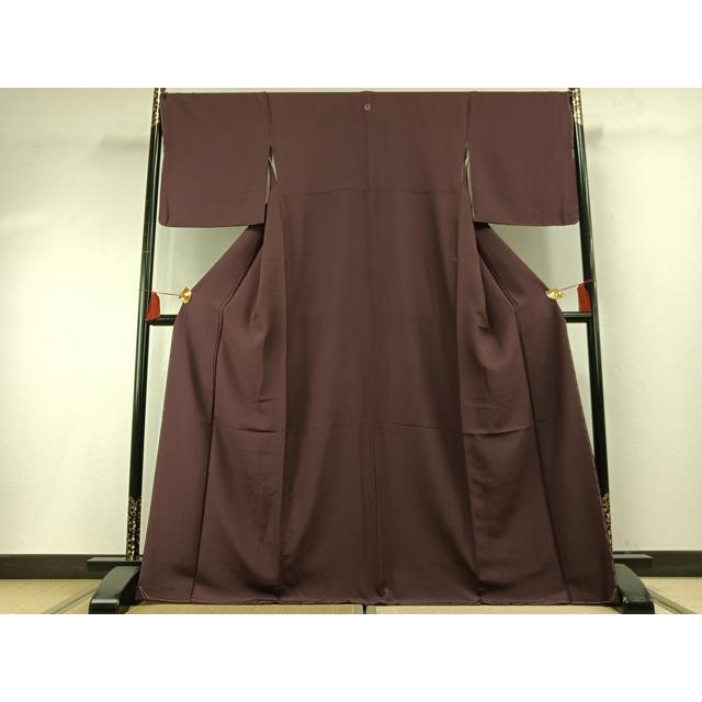 平和屋着物●極上　色無地　梅幸茶色　逸品　CZAA4600s6 平和屋着物○上質な色無地 紫鳶色 正絹 逸品 未使用 AABF5927fy : 平和