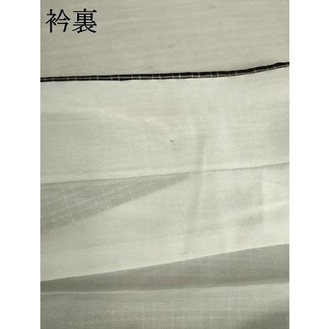 平和屋着物●本場縞大島紬　珊瑚の格子　丸恵謹製　証紙付き　正絹　逸品　AABF6175ck 平和屋着物○本場縞大島紬 珊瑚の格子 丸恵謹製 証紙付き 正絹 逸品