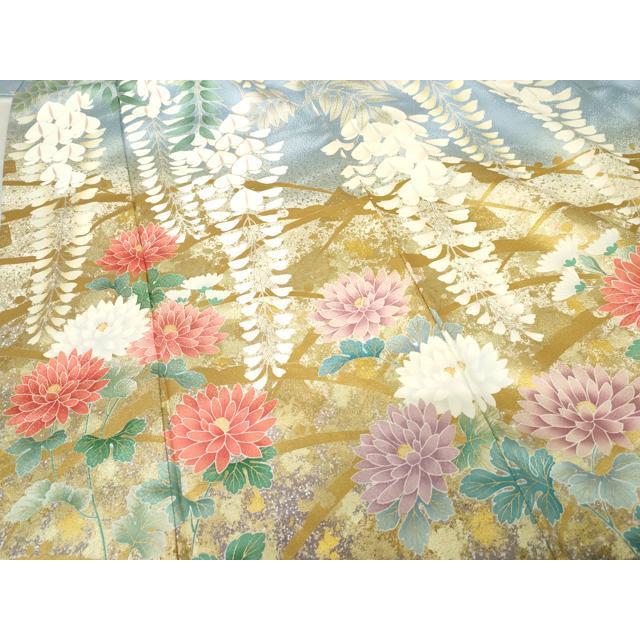 豪華振袖　駒刺繍　花丸文　暈し染め　金彩 豪華振袖 駒刺繍 花丸文 暈し染め 金彩 【公式通販】