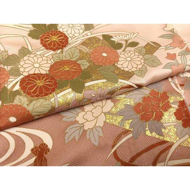 平和屋着物●訪問着　駒刺繍　花筏文　暈し染め　金彩　正絹　逸品　AABF6975ph FURLA フルラ 長財布ラウンドファスナー WP00322 ARE000 1257S FURLA CAMELIA レディース ベージュ 【公式通販】