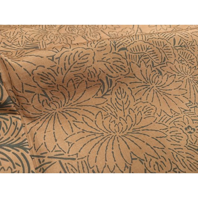 平和屋着物○本場大島紬 染大島 草花文 正絹 逸品 AABF6979ph : 平和屋 
