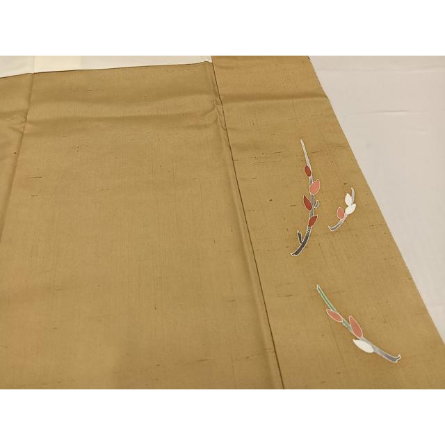 平和屋着物○日本工芸会正会員 京友禅作家 清水光美 訪問着 紬地 枝花