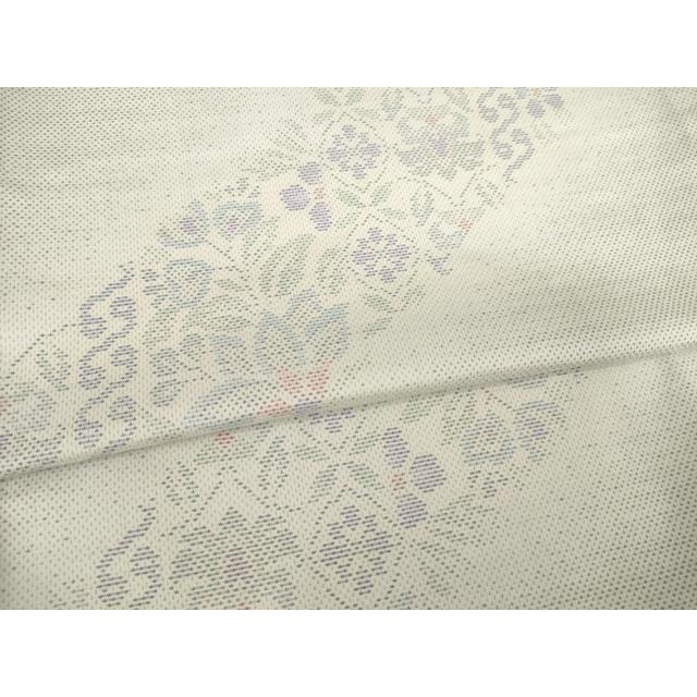 平和屋着物○本場大島紬 白大島 花間道 正絹 逸品 AABF8975ck : 平和屋