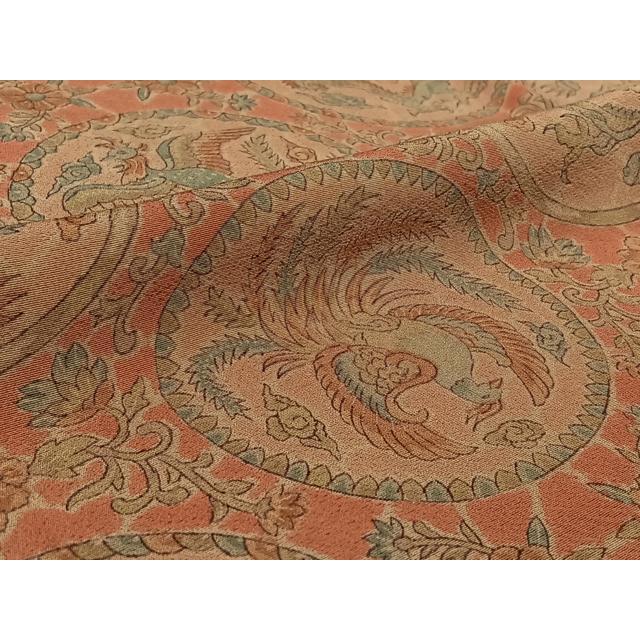 平和屋着物▽上質な小紋　単衣　花鳥丸文　龍　正絹　逸品　AABF9202jh