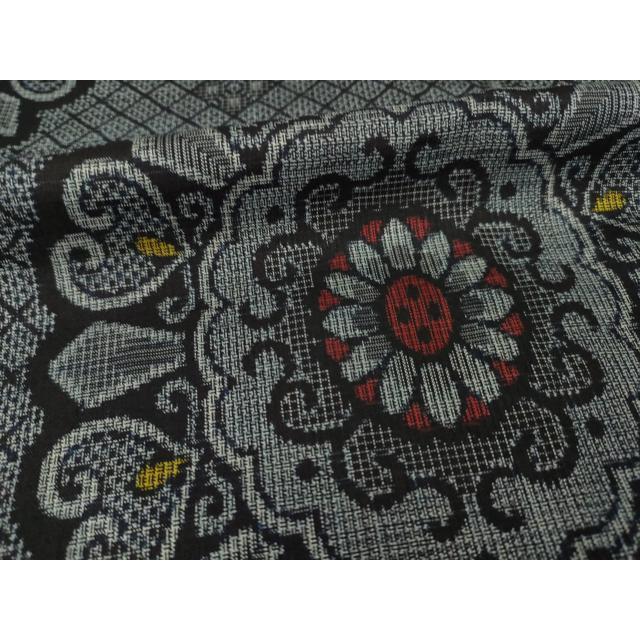 平和屋着物●本場大島紬　割込絣　舞花文　正絹　逸品　AABF9676ck 平和屋着物○本場大島紬 割込絣 舞花文 正絹 逸品 AABF9676ckの通販は