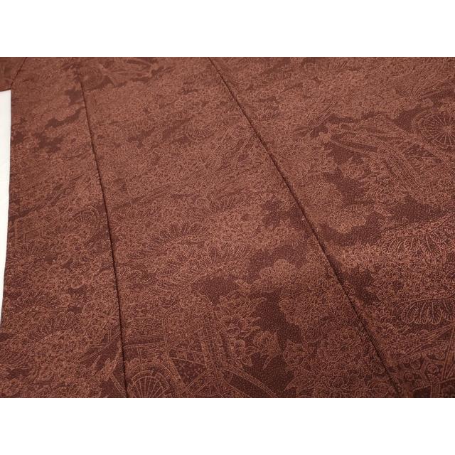 平和屋着物●江戸小紋　作家物　御所車吉祥花文　正絹　逸品　AABG0387cs