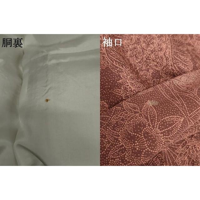 平和屋着物●江戸小紋　作家物　御所車吉祥花文　正絹　逸品　AABG0387cs
