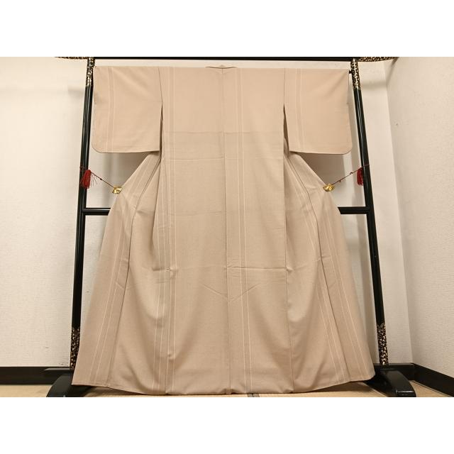 平和屋着物●洗える最高級着物　＜英＞はなぶさ謹製 小紋　間道　AABG1106ph_1