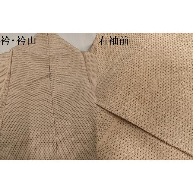 平和屋着物●洗える最高級着物　＜英＞はなぶさ謹製 小紋　間道　AABG1106ph_7