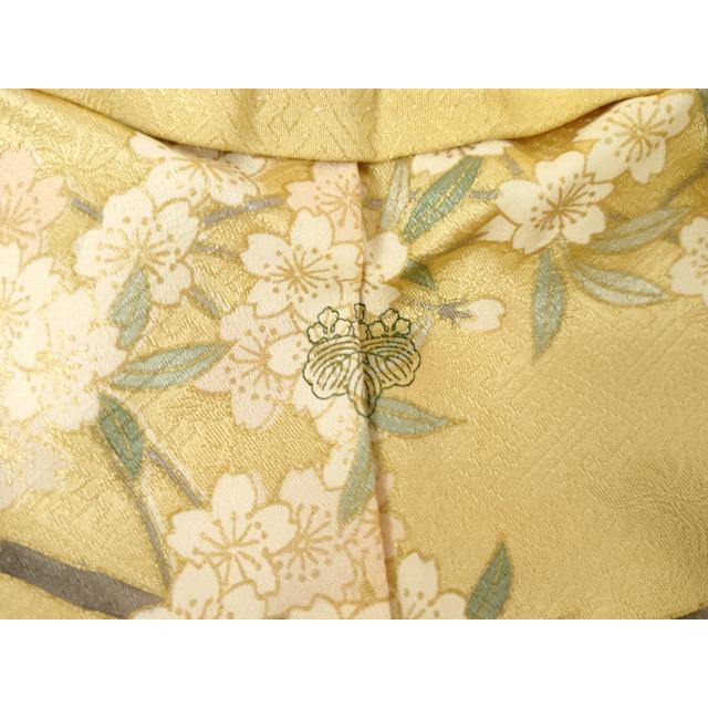 平和屋着物●訪問着　駒刺繍　枝垂れ桜文　暈し染め　金彩　正絹　逸品　AABG2711cs