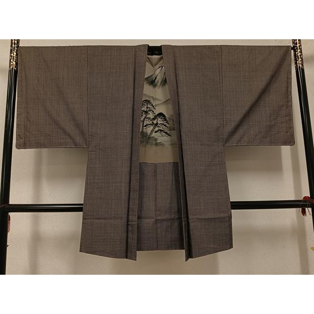 平和屋着物○男性 男柄の最高峰 西郷柄 西郷絣 本場大島紬