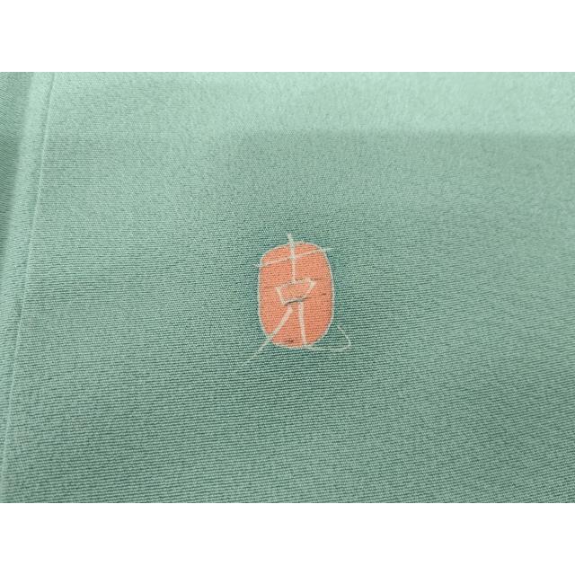 平和屋着物●本加賀友禅作家　南克治　訪問着　飾花文　暈し染め　浜ちりめん　反端付き　正絹　逸品　AABG3488cs_6