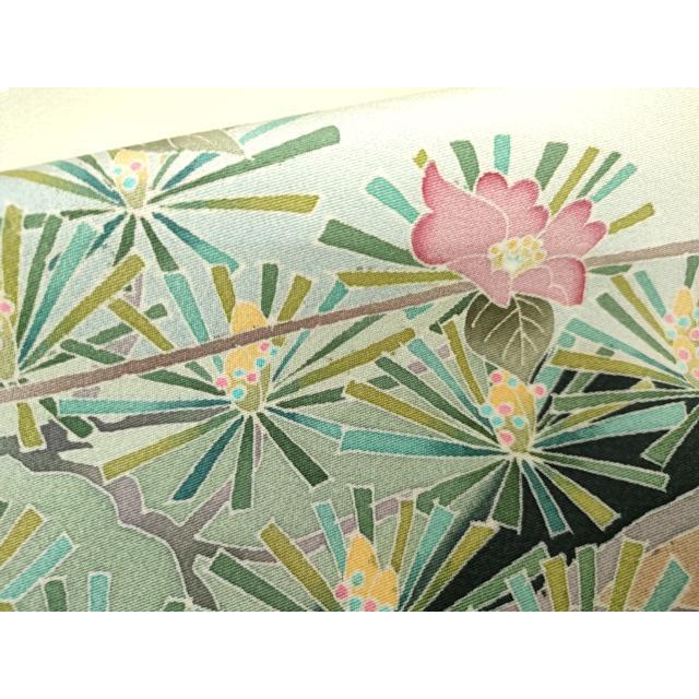 平和屋着物●本加賀友禅作家　前川哲　色留袖　梅松花文　暈し染め　正絹　逸品　AABG3513cs_6