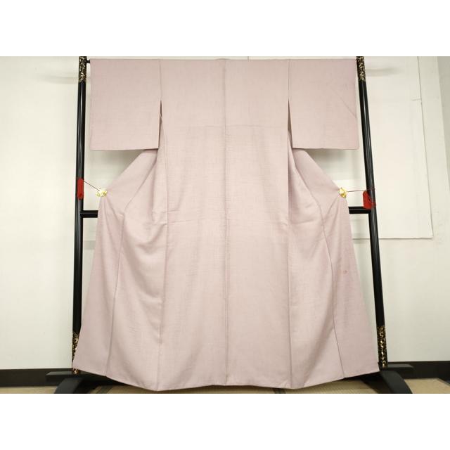 平和屋着物○日展作家 山本唯与志 レリーフ染 色無地 変わり