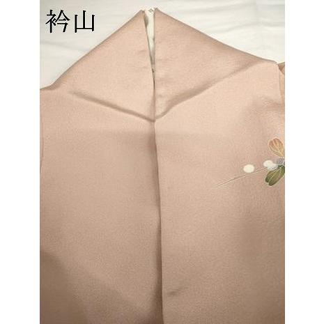 平和屋着物●糸目友禅作家　滝沢晃　訪問着　枝花文　正絹　逸品　AABG3633cs_9