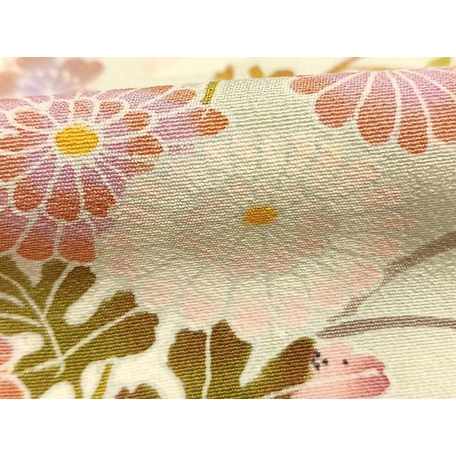 平和屋着物●本加賀友禅作家　志田弘子　訪問着　枝花文　暈し染め　正絹　逸品　AABG4389fy_5