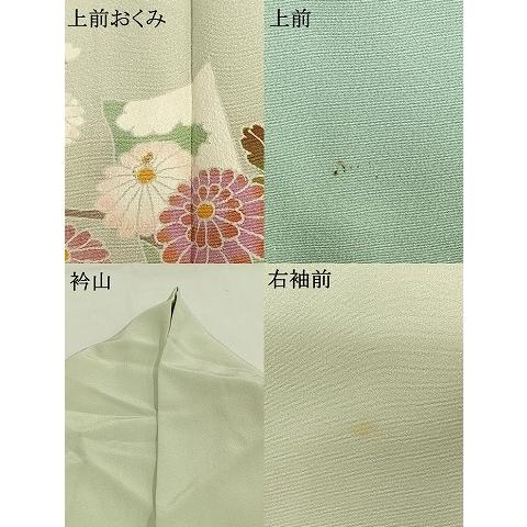 平和屋着物●本加賀友禅作家　志田弘子　訪問着　枝花文　暈し染め　正絹　逸品　AABG4389fy_8