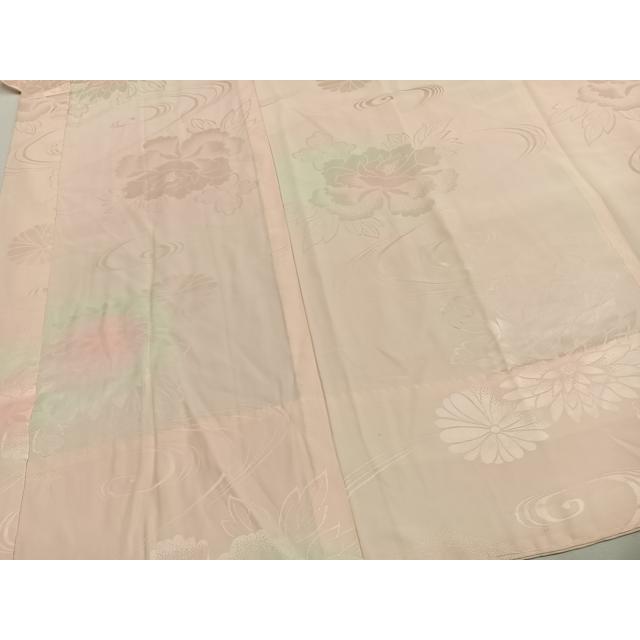 平和屋着物●振袖用長襦袢　無双仕立て　草花地紋　暈し染め　正絹　逸品　AABG4544fy_2