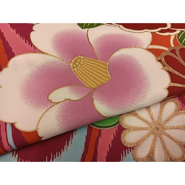 平和屋着物●小振袖　二尺袖　舞花文　金彩　洗える着物　AABG4900ph 平和屋着物○小振袖 二尺袖 舞花文 金彩 洗える着物 AABG4900ph : 平和