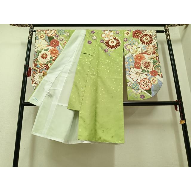 平和屋着物●小振袖　二尺袖　地紙花文　洗える着物　AABG6948ck 平和屋着物○小振袖 二尺袖 草花文 洗える着物 DABC2909udの通販 by