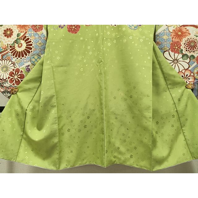 平和屋着物●小振袖　二尺袖　桜尽くし　金彩　洗える着物　AABG6946ck 平和屋着物○小振袖 二尺袖 桜尽くし 金彩 洗える着物 AABG6946ck