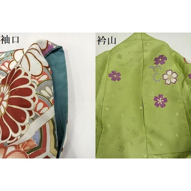 平和屋着物●小振袖　二尺袖　総絞り　正絹　逸品　AABG4340fy 平和屋着物□小振袖 二尺袖 紬地 亀甲花文 正絹 逸品 AABI4023sxの通販