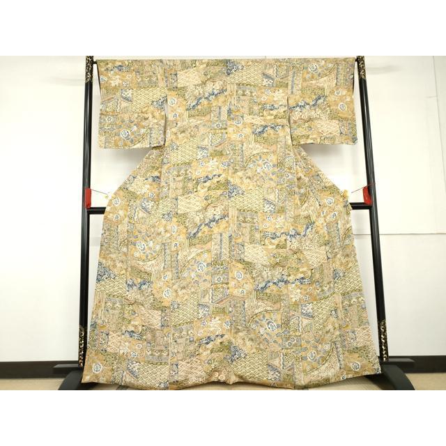 平和屋着物＊夏物　小紋　紗　琉球絣文様　AABE4746jd 平和屋着物＊夏物 小紋 紗 琉球絣文様 AABE4746jd 【公式通販】