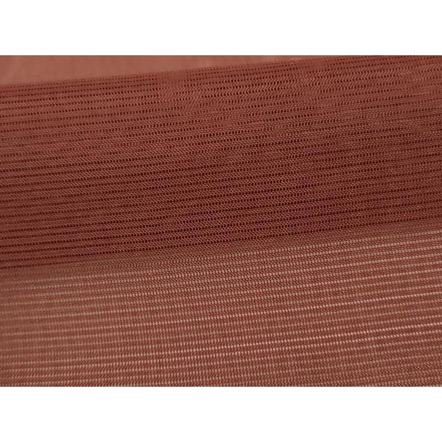 平和屋着物＊夏物 男性 色無地 アンサンブル 絽 赤褐色 正絹 逸品