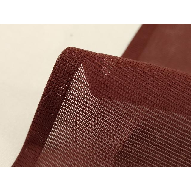 平和屋着物＊夏物 男性 色無地 アンサンブル 絽 赤褐色 正絹 逸品