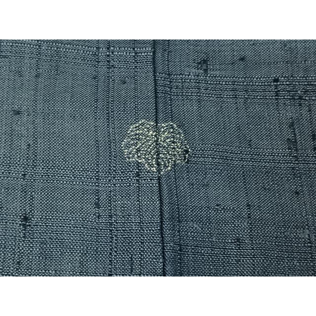 平和屋着物▽上質な紬　単衣　霞文　正絹　逸品　AABG5685jh_6