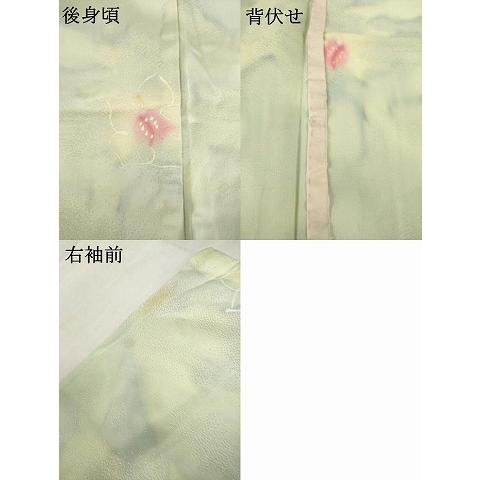 平和屋着物▽上質な小紋　単衣　舞花文　暈し染め　正絹　逸品　AABG7624ck_6