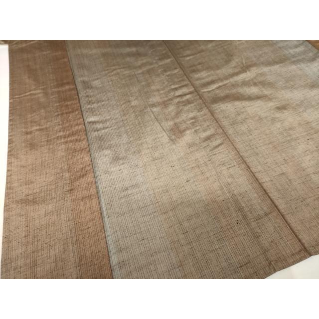 平和屋着物▽上質な紬　単衣　間道　正絹　逸品　AABG7636ck_3