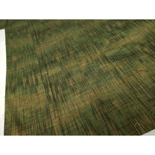 平和屋着物▽上質な紬　単衣　霞文　正絹　逸品　AABG7668ck_3