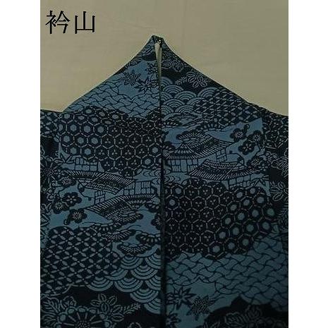 平和屋着物▽阿波藍染 阿波友禅 徳島県無形文化財保持者 香川卓美 小紋
