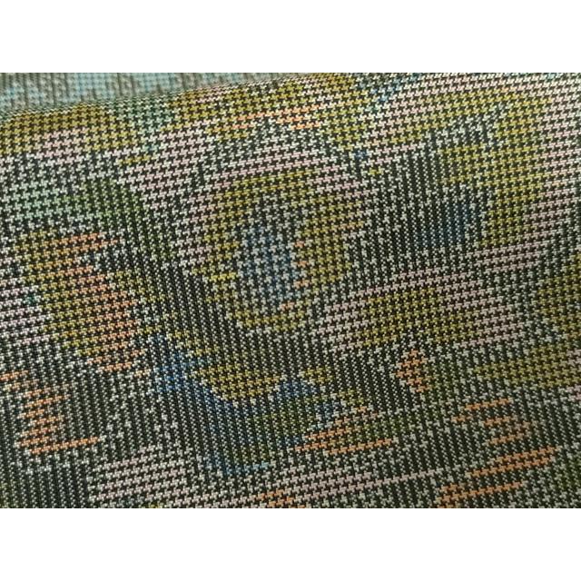 平和屋着物●本場大島紬　一元7マルキ　吉祥草花文　正絹　逸品　未使用　AABG7819cs_5