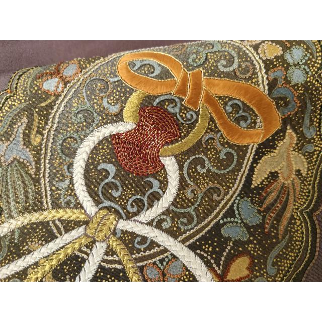平和屋着物●人間国宝　福田喜三郎　色留袖　中国三大刺繍　相良刺繍　鏡裏鳳凰花蝶文　暈し染め　金糸　金彩　正絹　逸品　AABG7983cs