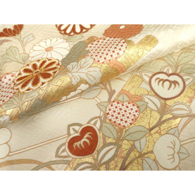 平和屋着物○十日町老舗ブランド 吉澤友禅 吾妻徳穂 訪問着 花筏文 暈 