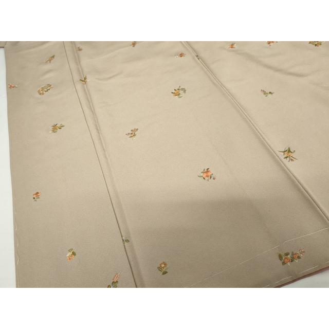 平和屋着物●上質な小紋　総刺繍　花丸文　金糸　銀座おゝぎ屋扱い　正絹　逸品　未使用　AABG7997cs_3