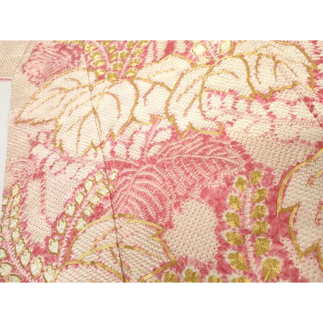 平和屋着物●豪華振袖　総絞り　駒刺繍　桐　三越扱い　正絹　逸品　AABG8001cs 平和屋着物○豪華振袖 総絞り 駒刺繍 桐 三越扱い 正絹 逸品