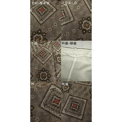 平和屋着物●本場大島紬　龍郷絣　正絹　逸品　AABG8004cs_6