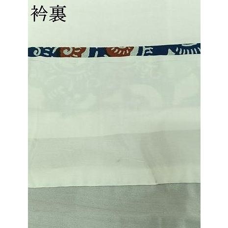 平和屋着物▽小紋　単衣　花唐草文　洗える着物　AABG8698jh_6